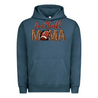 Pigment Midnight Navy football mama Urban Hoodie - texasbilliewilder