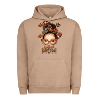 Pigment Burro football messy bun mom Urban Hoodie - texasbilliewilder