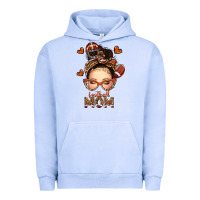 Pigment Grape Ice football messy bun mom Urban Hoodie - texasbilliewilder