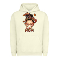 Pigment Pistachio football messy bun mom Urban Hoodie - texasbilliewilder