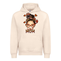Sandshell football messy bun mom Urban Hoodie - texasbilliewilder
