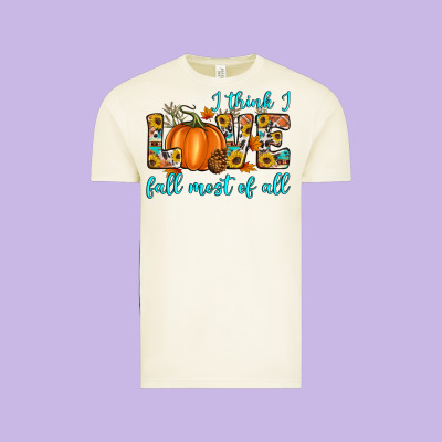 I Think I Love Fall Most Of All Vintage Tee Designed By Artiststas