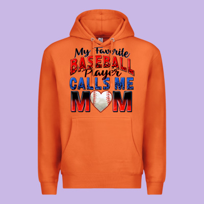 My Favorite Baseball Player Calls Me Mom Premium Hoodie Designed By Zillion Design Studio