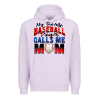 Lilac my favorite baseball player calls me mom Premium Hoodie - Zillion Design Studio