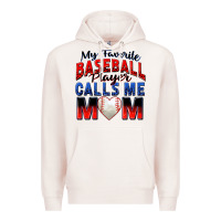 Pale Pink my favorite baseball player calls me mom Premium Hoodie - Zillion Design Studio