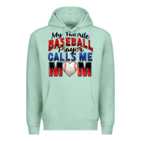 Seafoam my favorite baseball player calls me mom Premium Hoodie - Zillion Design Studio