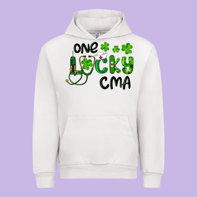 Urban Hoodie one lucky certified medical assistant cma