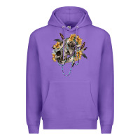Purple Boho wolf skull Premium Hoodie - RanaPortraitStore