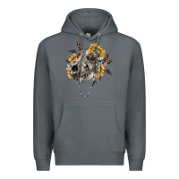 Rock Boho wolf skull Premium Hoodie - RanaPortraitStore