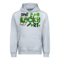 Heather Grey One Lucky Respiratory Terapist Urban Hoodie - RanaPortraitStore