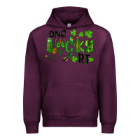 Mauve Wine One Lucky Respiratory Terapist Urban Hoodie - RanaPortraitStore