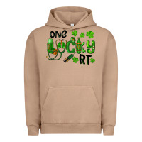 Pigment Burro One Lucky Respiratory Terapist Urban Hoodie - RanaPortraitStore