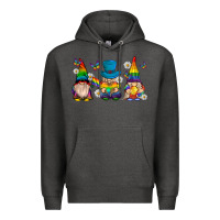 Charcoal Heather pride gnomies Premium Hoodie - texasbilliewilder