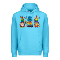 Ocean Blue pride gnomies Premium Hoodie - texasbilliewilder