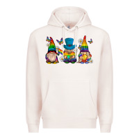 Pale Pink pride gnomies Premium Hoodie - texasbilliewilder