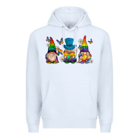 White pride gnomies Premium Hoodie - texasbilliewilder