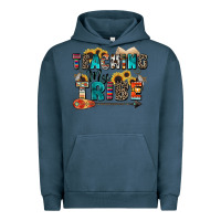 Pigment Midnight Navy teaching my tribe Urban Hoodie - Zillion Design Studio