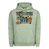 Pigment Oil Green teaching my tribe Urban Hoodie - Zillion Design Studio
