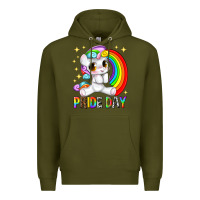 Army Green pride day Premium Hoodie - texasbilliewilder