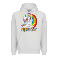 Dove Grey pride day Premium Hoodie - texasbilliewilder