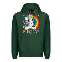 Sports Green pride day Premium Hoodie - texasbilliewilder