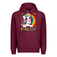 Burgundy pride day Premium Hoodie - texasbilliewilder