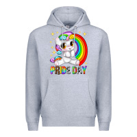 Heather Grey pride day Premium Hoodie - texasbilliewilder