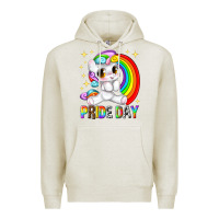 Oatmeal Heather pride day Premium Hoodie - texasbilliewilder