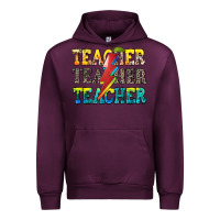 Mauve Wine teacher teacher Urban Hoodie - Zillion Design Studio