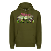 Army Green mother hustler Premium Hoodie - Zillion Design Studio