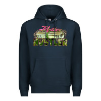 Navy mother hustler Premium Hoodie - Zillion Design Studio
