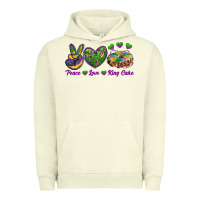 Pigment Pistachio Peace Love King Cake Urban Hoodie - RanaPortraitStore
