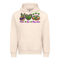 Sandshell Peace Love King Cake Urban Hoodie - RanaPortraitStore