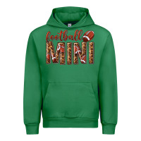 Emerald football mini with leopard Urban Hoodie - texasbilliewilder