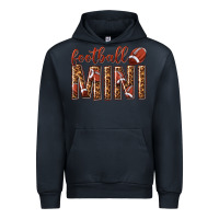 Navy football mini with leopard Urban Hoodie - texasbilliewilder