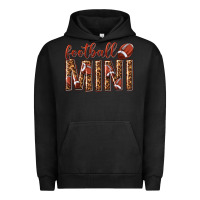 Pigment Black football mini with leopard Urban Hoodie - texasbilliewilder