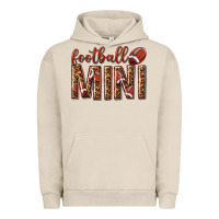 Pigment French Oak football mini with leopard Urban Hoodie - texasbilliewilder