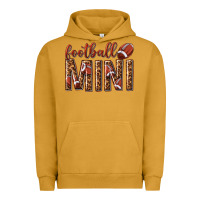 Pigment Peanut Butter football mini with leopard Urban Hoodie - texasbilliewilder