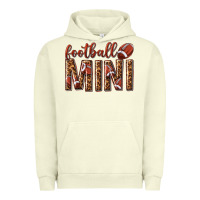 Pigment Pistachio football mini with leopard Urban Hoodie - texasbilliewilder