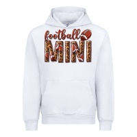 White football mini with leopard Urban Hoodie - texasbilliewilder