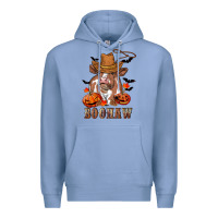 Colony Blue Boohaw Heifer Premium Hoodie - RanaPortraitStore