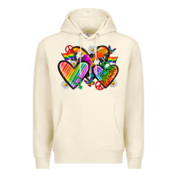 Sandshell pride hearts Premium Hoodie - texasbilliewilder