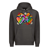 Smoke pride hearts Premium Hoodie - texasbilliewilder