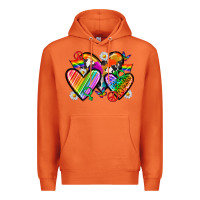 Carrot pride hearts Premium Hoodie - texasbilliewilder