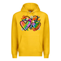 Lemon pride hearts Premium Hoodie - texasbilliewilder
