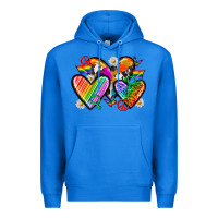 True Royal pride hearts Premium Hoodie - texasbilliewilder