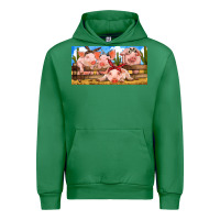 Emerald Pig Farm Urban Hoodie - RanaPortraitStore