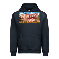 Navy Pig Farm Urban Hoodie - RanaPortraitStore