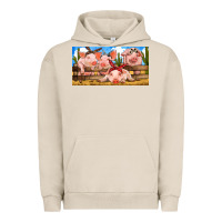 Pigment French Oak Pig Farm Urban Hoodie - RanaPortraitStore