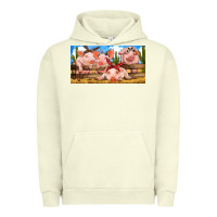 Pigment Pistachio Pig Farm Urban Hoodie - RanaPortraitStore